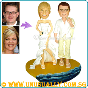 Custom 3D Tall Version Smart Dressing Couple Figurines (17-19CM)